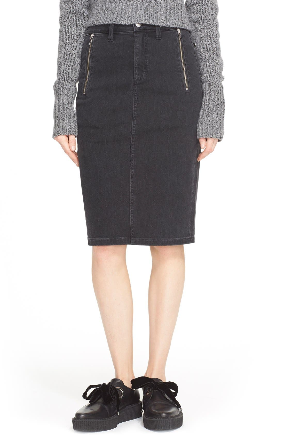 MARC BY MARC JACOBS Zip Denim Pencil Skirt Nordstrom