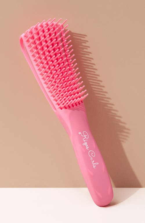 Rizos Curls Detangling Flexi Brush In Pink