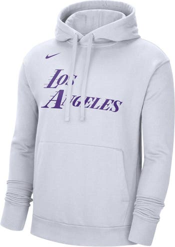 Nike Men's Los Angeles Lakers Purple Logo Hoodie, Medium