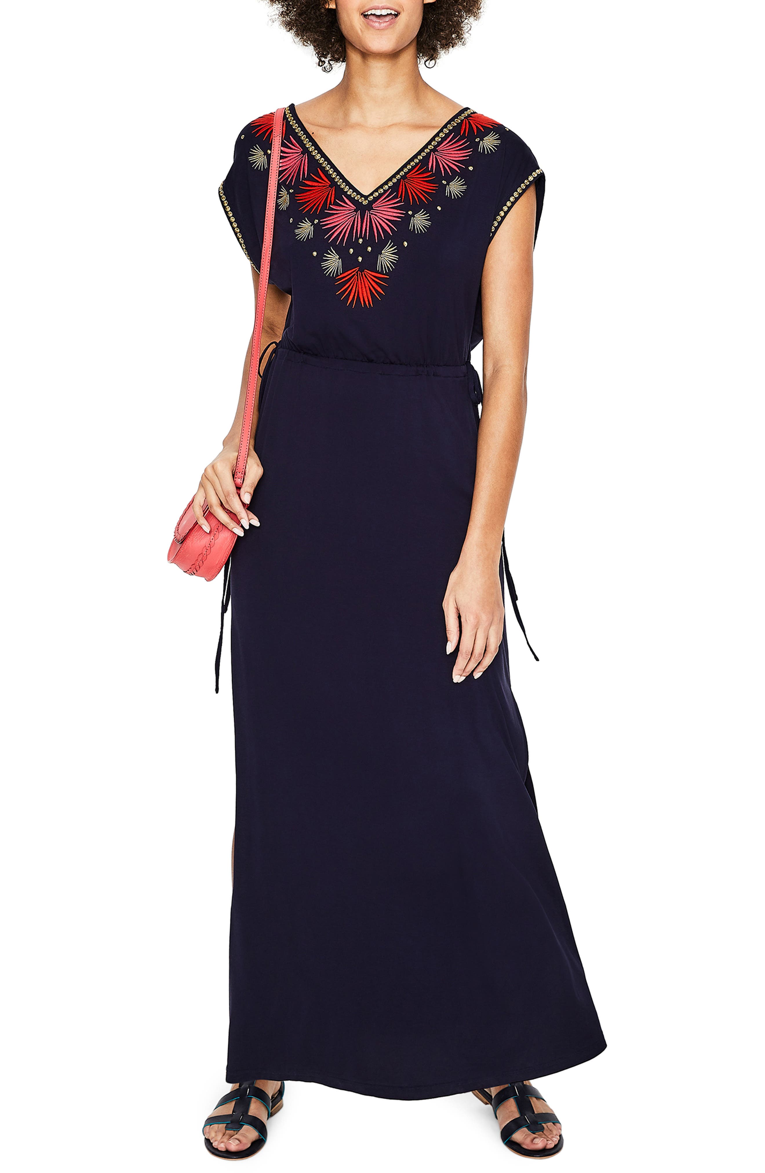 marcia embroidered maxi dress