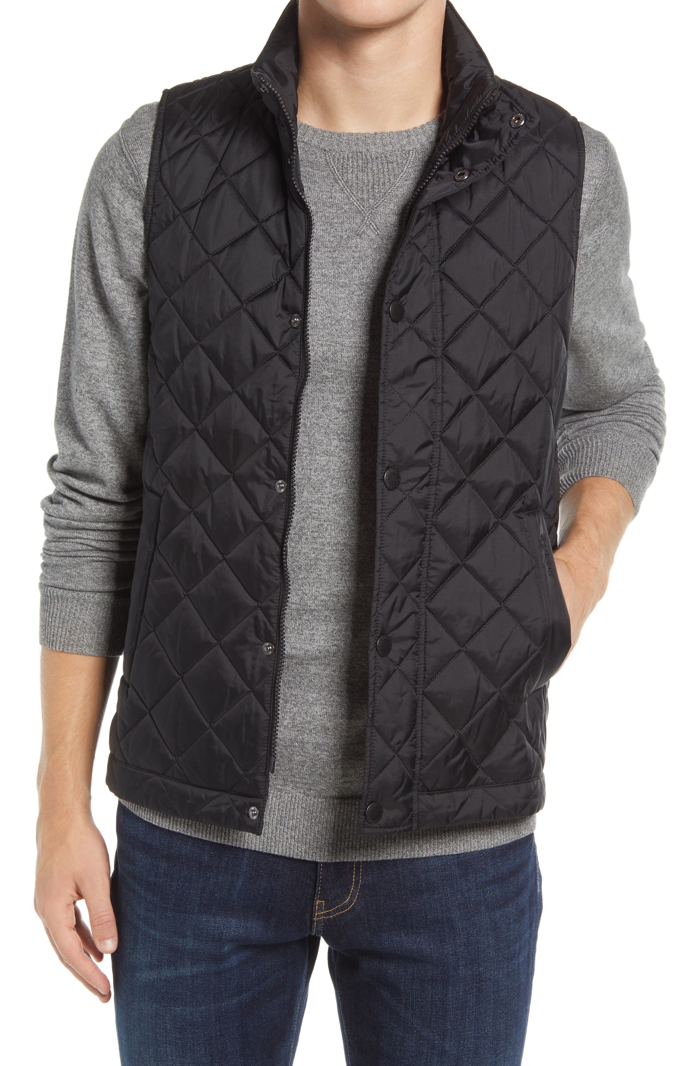 barbour zip in gilet