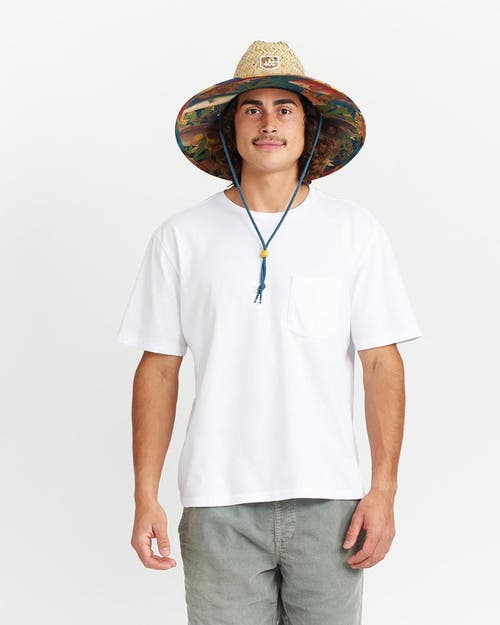 Shop Hemlock Mariner Straw Lifeguard Hat In Saltwater Fish