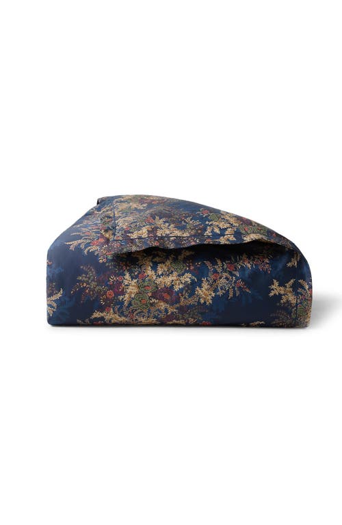 Shop Ralph Lauren Payge Floral Duvet Cover In Navy