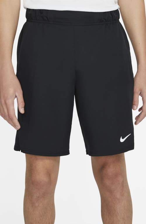 Shop Nike Court Dri-fit Victory Athletic Shorts In Black/white