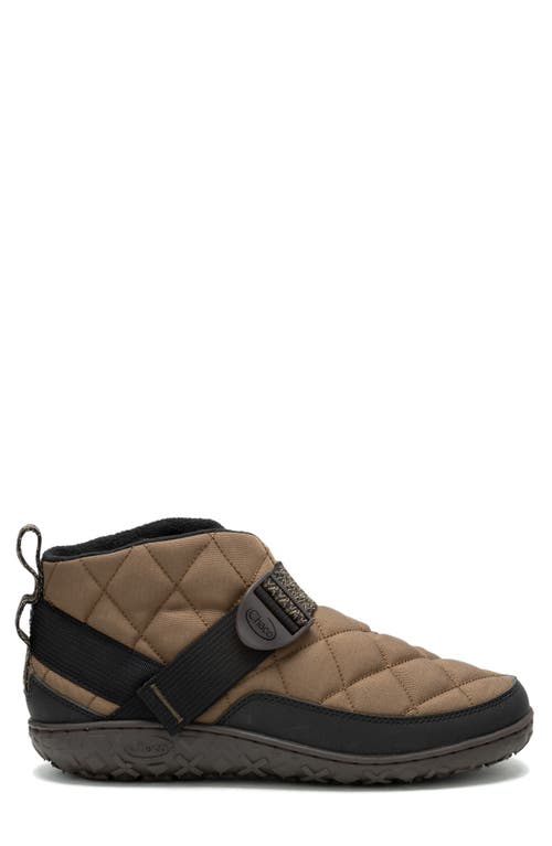 Chaco Ramble Rugged Puffer Slip-on In Dark Sand