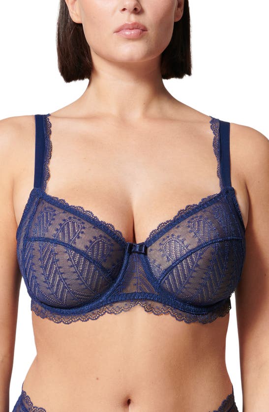 Simone Perele Canopee Underwire Bra In Midnight