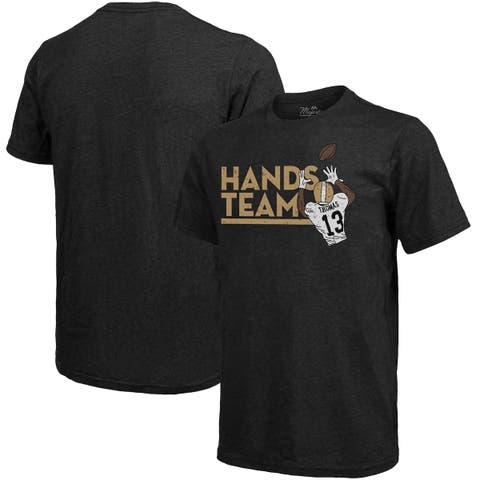 Men's Majestic Threads Royal Milwaukee Brewers Throwback Logo Tri-Blend  T-Shirt