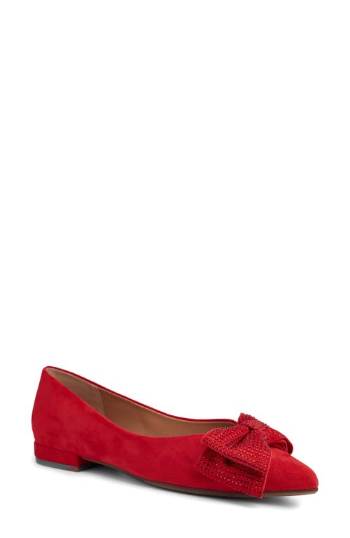 Shop Me Too Alize Bow Pointed Toe Flat In Red