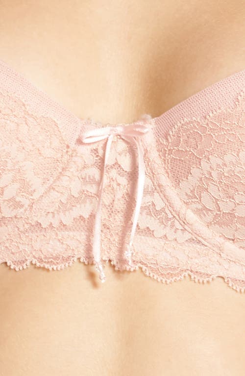 Shop Skarlett Blue Minx Underwire Balconette Bra In Cashmere/blush