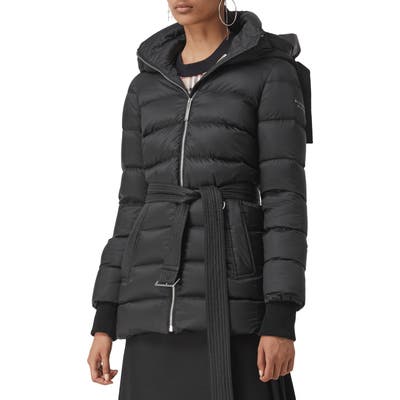 Burberry Limehouse Quilted Down Puffer Coat, Black