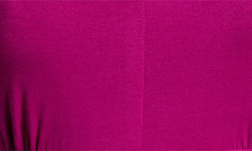 24seven Comfort Apparel Sleeveless Jersey Maxi Dress In Magenta