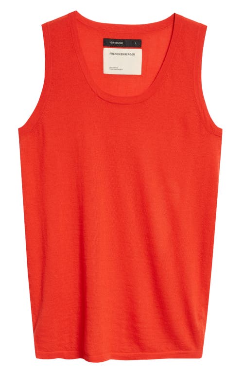 Shop Frenckenberger Cashmere Tank In Red