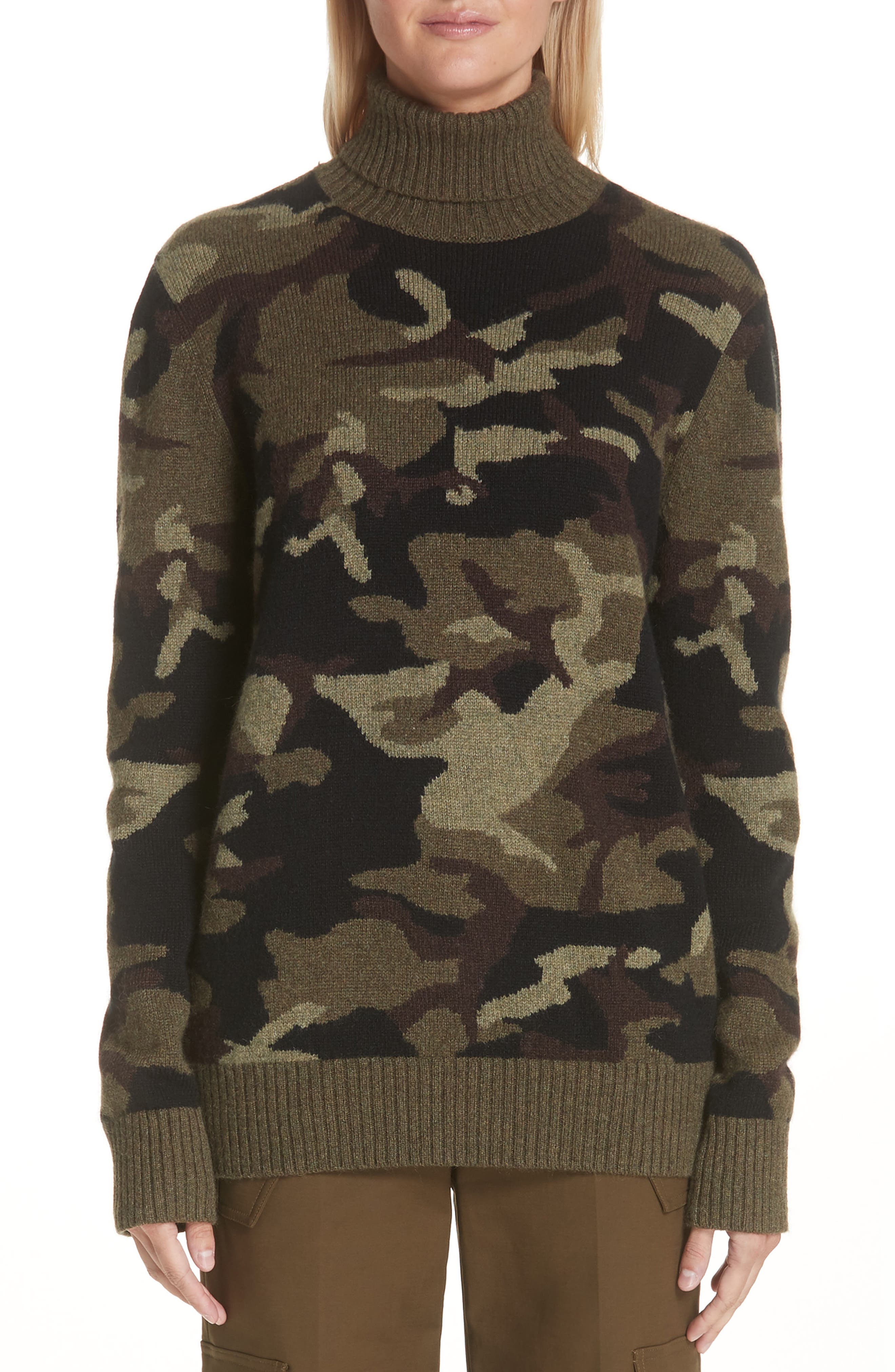 camo turtleneck shirt