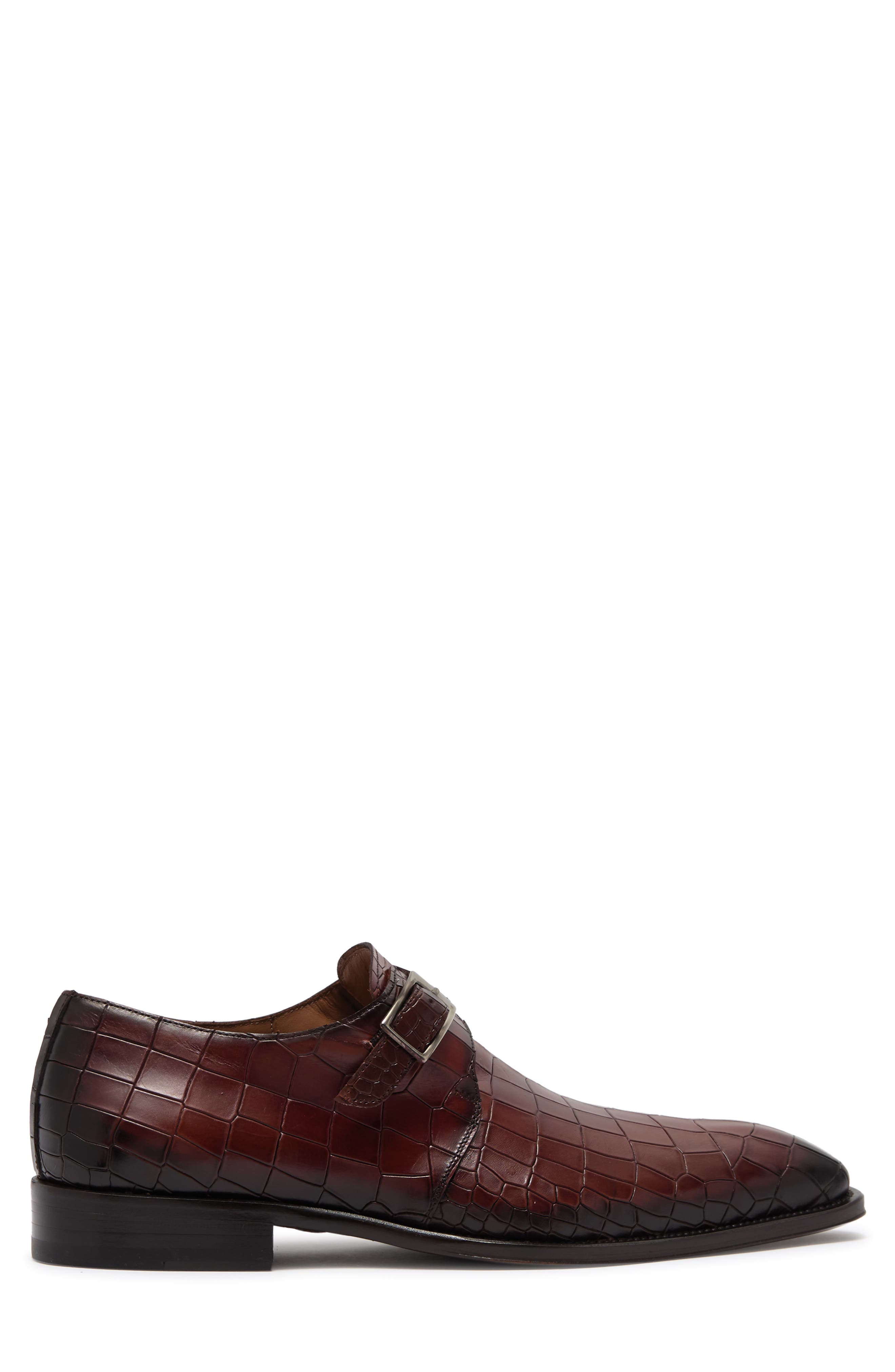 Men’s Mezlan single monk strap wingtip Cognac Dress shoe Forest main image 1