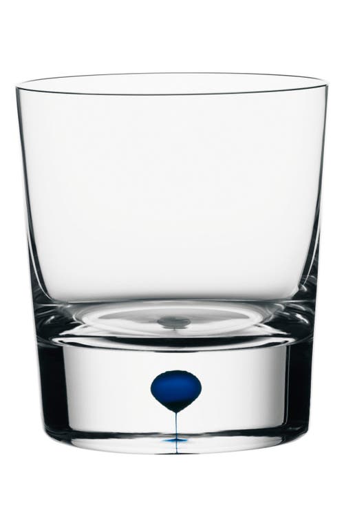 Orrefors Intermezzo Blue Double Old Fashioned Glass In Clear/blue