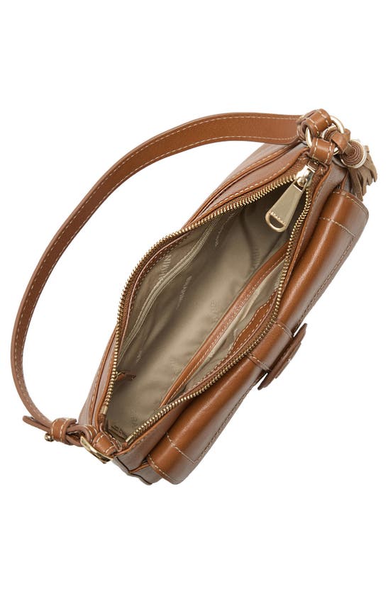 Shop Brahmin Esme Leather Shoulder Bag In Tan
