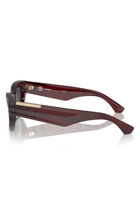 Shop Burberry 55mm Cat Eye Sunglasses In Red