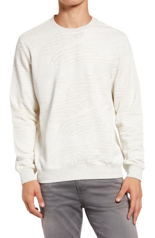 Brax Sawyer Crewneck Sweatshirt in Off White