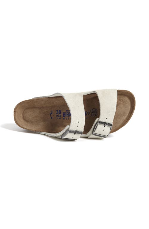 Shop Birkenstock Arizona Soft Footbed Slide Sandal In Antique White