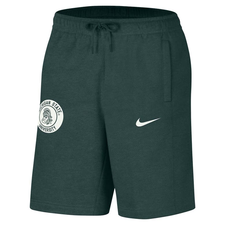 Shop Nike Green Michigan State Spartans Logo Shorts
