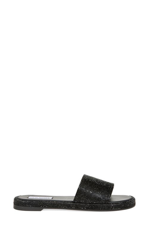 Steve Madden Embellished Open Toe Sandals In Black