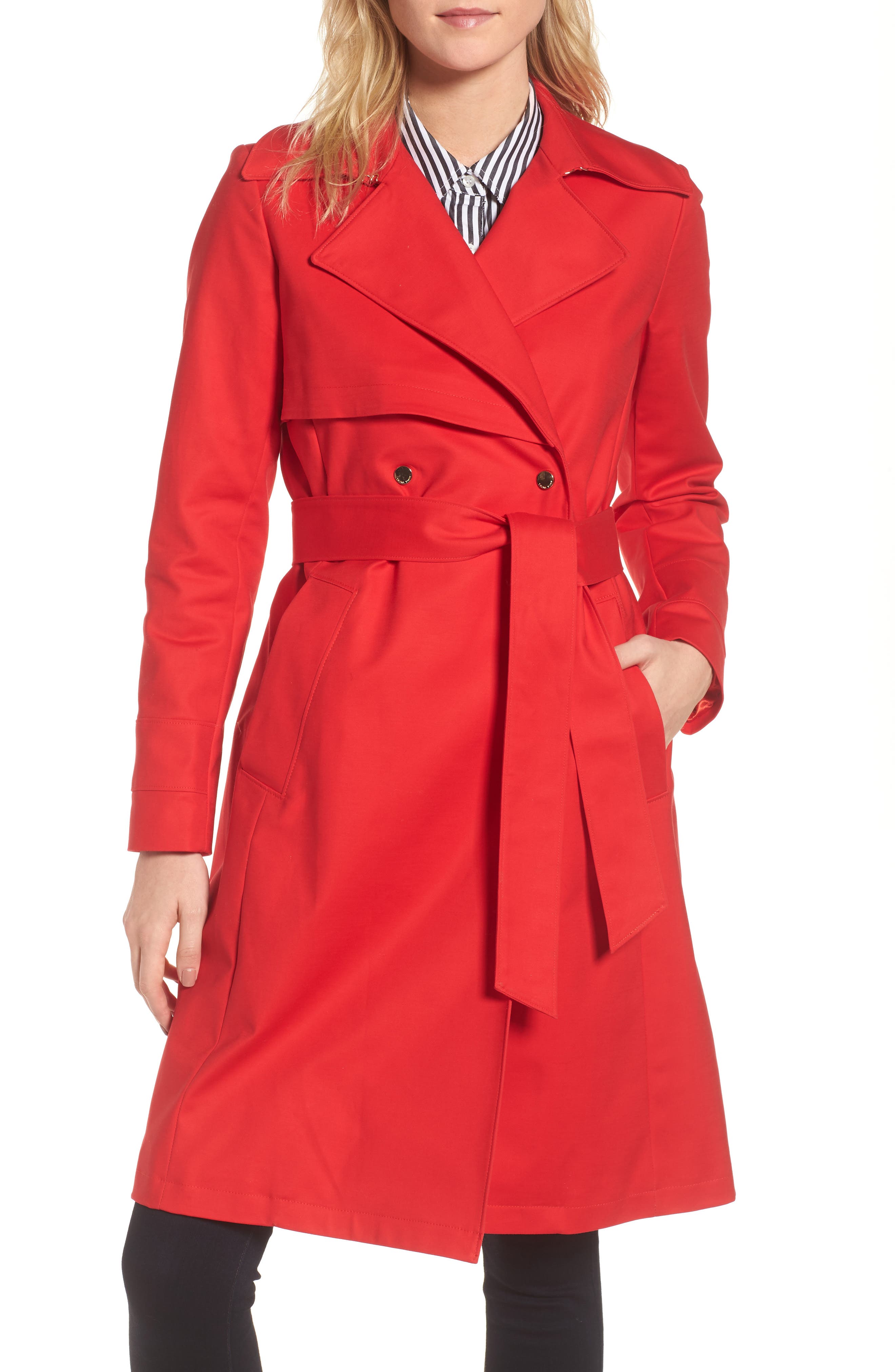 trina turk trench coat