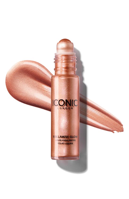 Shop Iconic London Rollaway Glow Liquid Highlighter Stick In Rose Potion