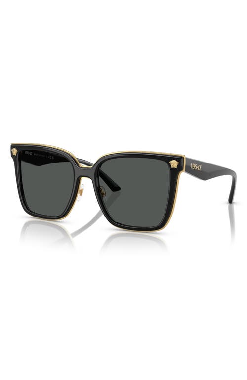 Versace 58mm Butterfly Sunglasses In Black