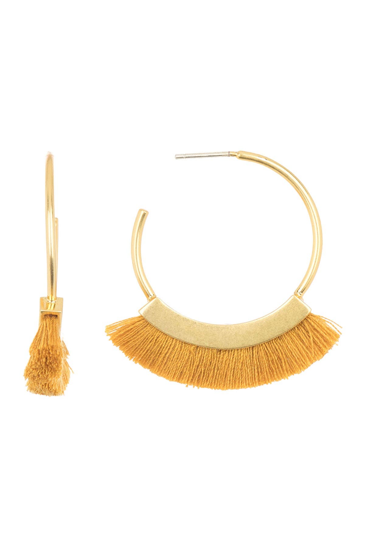 Madewell fringe hoop earrings Clearance