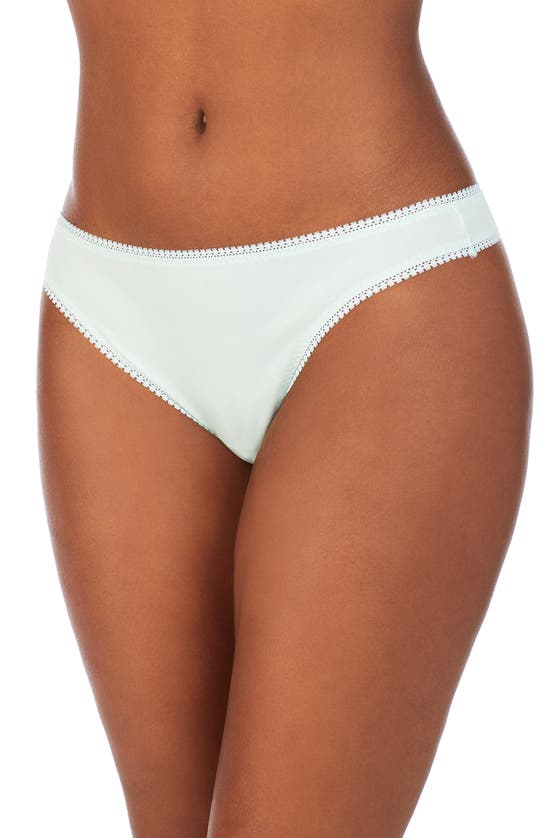 On Gossamer Cabana Cotton Blend Stretch Hip Bikini In Moonlight Jade