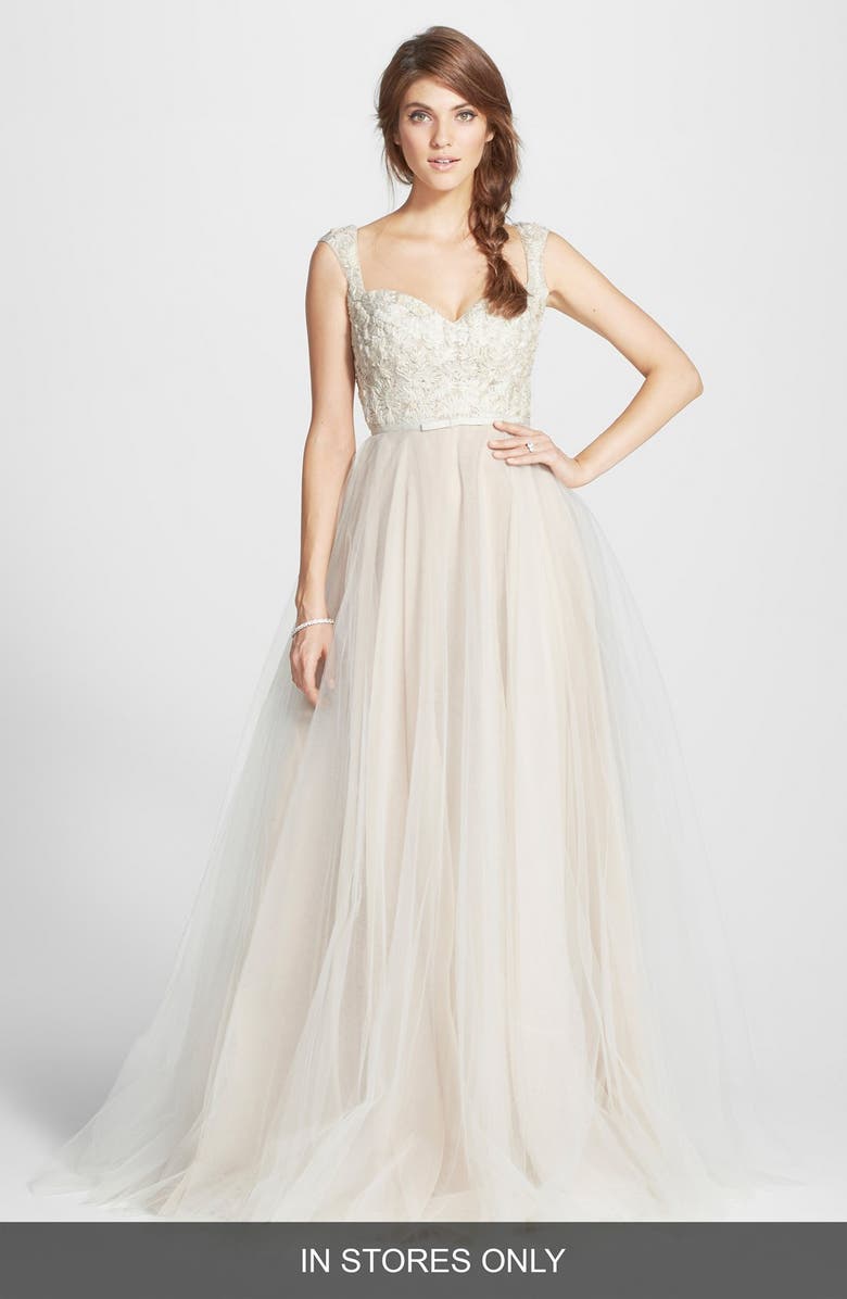 NAEEM KHAN Verona Tulle Ballgown, Main, color, 900