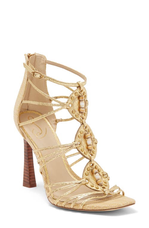 Sam Edelman Laura Stiletto Sandal Gold at Nordstrom,