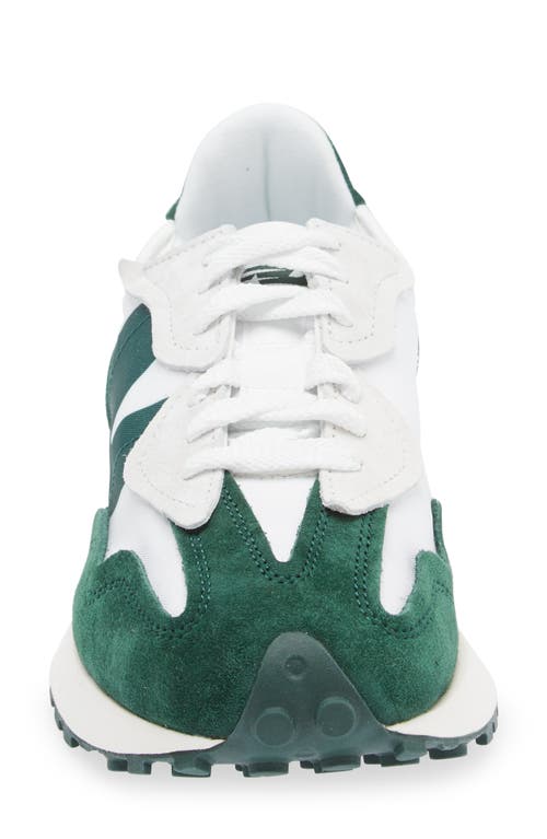 Shop New Balance Gender Inclusive 327 Sneaker In Night Watch Green/white