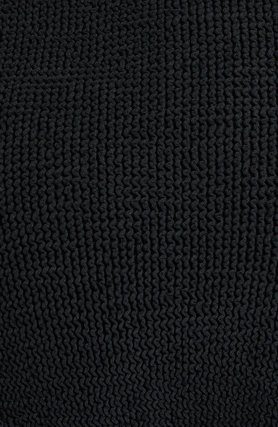 Shop Hunza G Juno Crinkle Twist Two-piece Swimsuit In Black