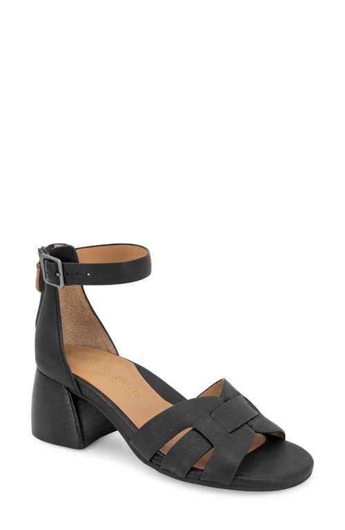 GENTLE SOULS BY KENNETH COLE Myla Ankle Strap Sandal Black Leather at Nordstrom,