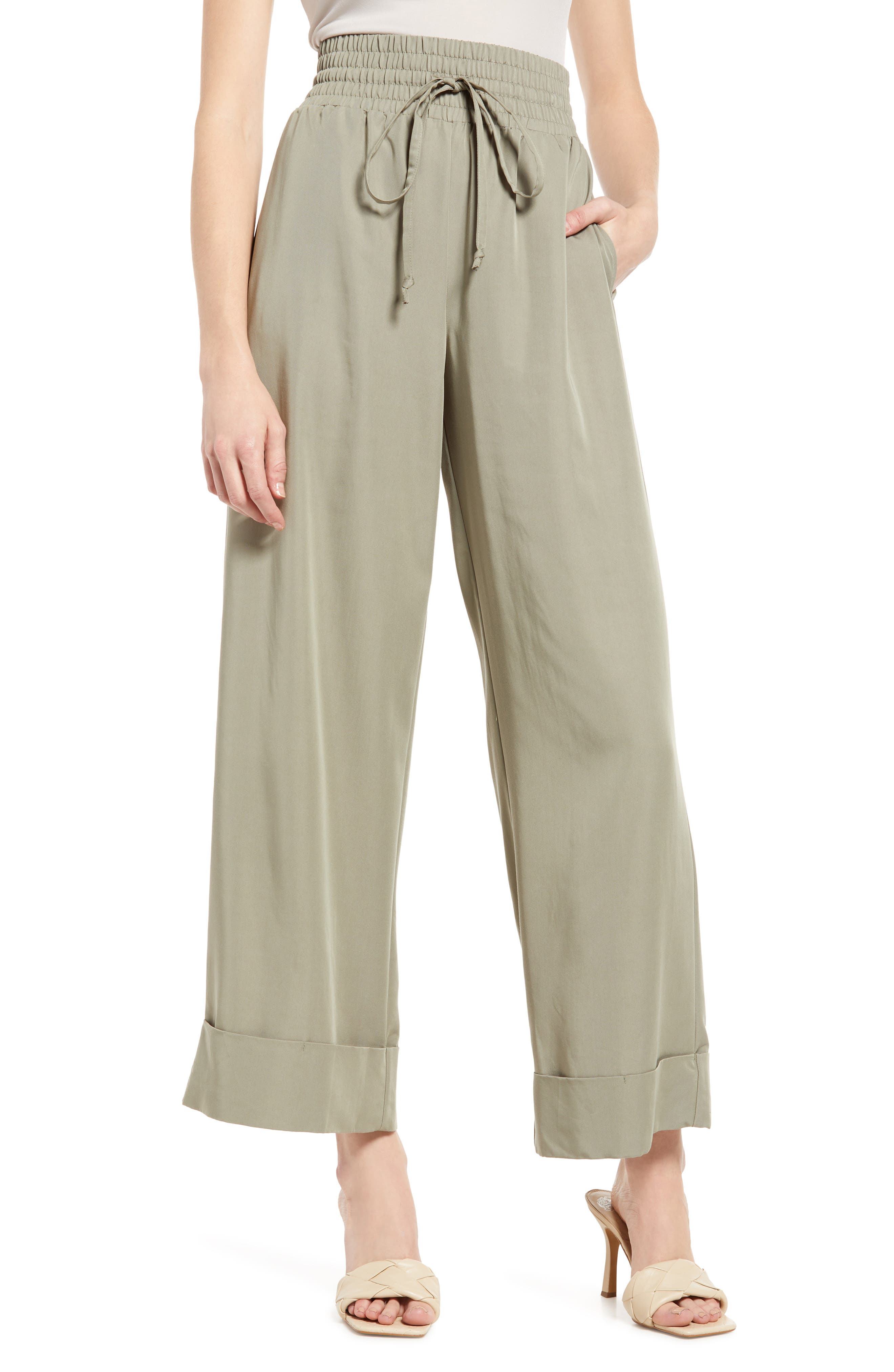open wide leg pants