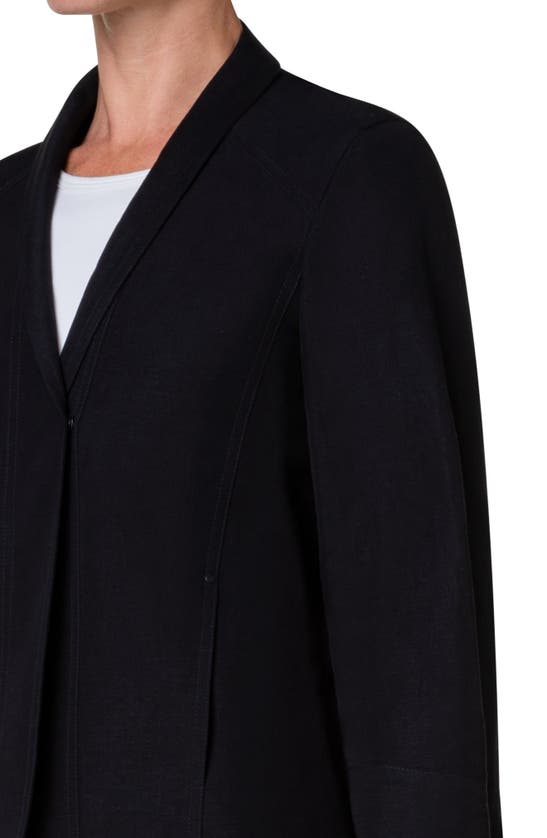 Shop Akris Punto Boxy Shawl Collar Jacket In Black