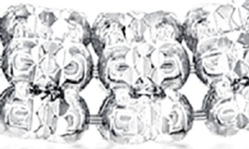 Simona D-c Ice Barrel Chain Necklace In Silver