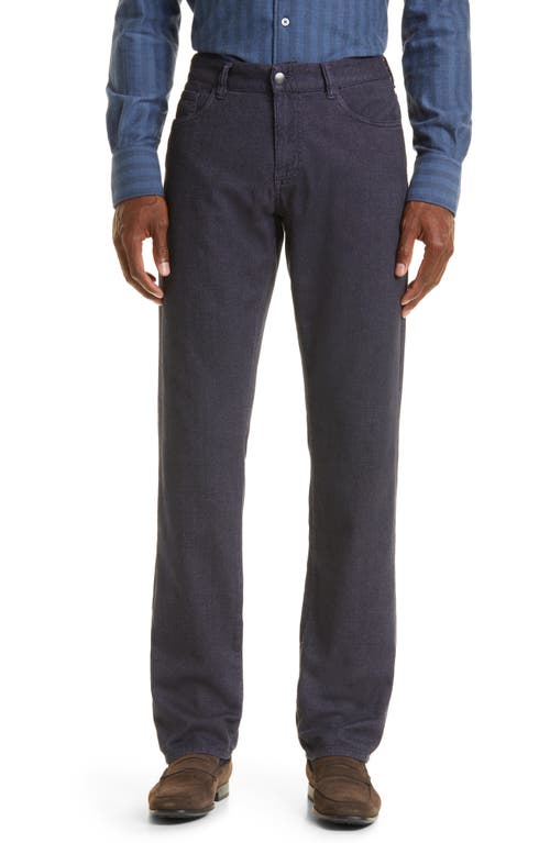 Canali Men's Stretch Sport Pants in Navy