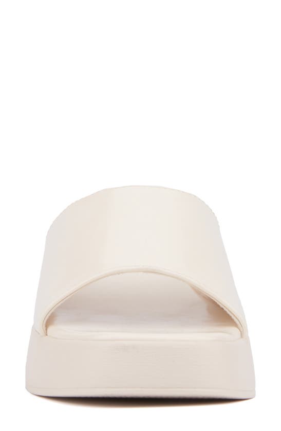 Olivia Miller Ambition Slide Sandal In Ivory