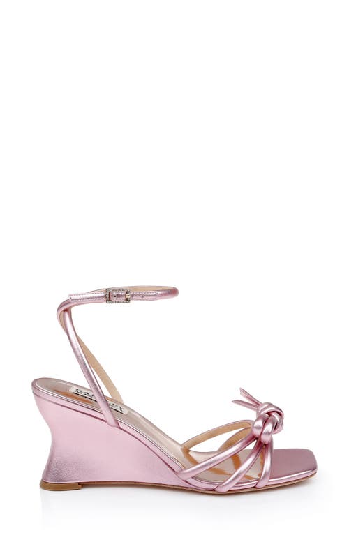 Badgley Mischka Women's Luciana Ankle Strap Wedge Sandals In Pink