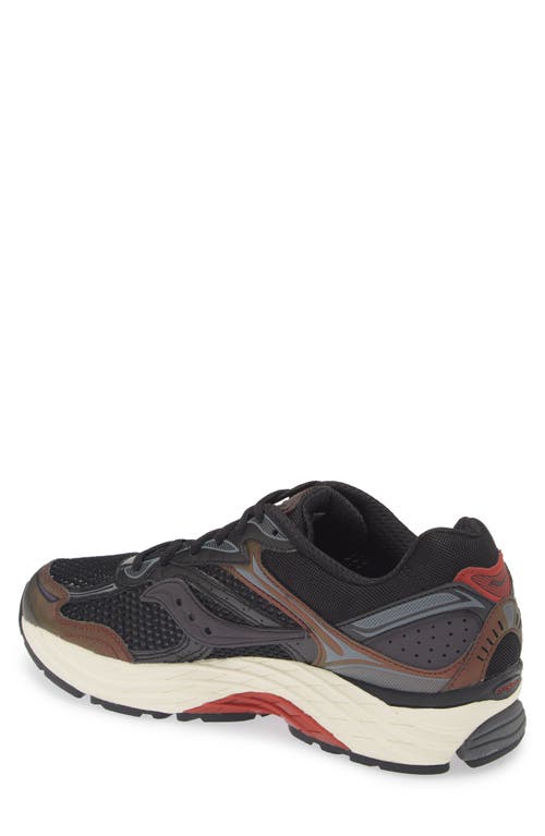 Saucony Progrid Omni 9 Sneaker In Black/brown