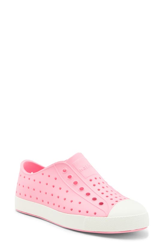 Native Shoes Kids' Jefferson Water Friendly Slip-on Sneaker In Bright Pink