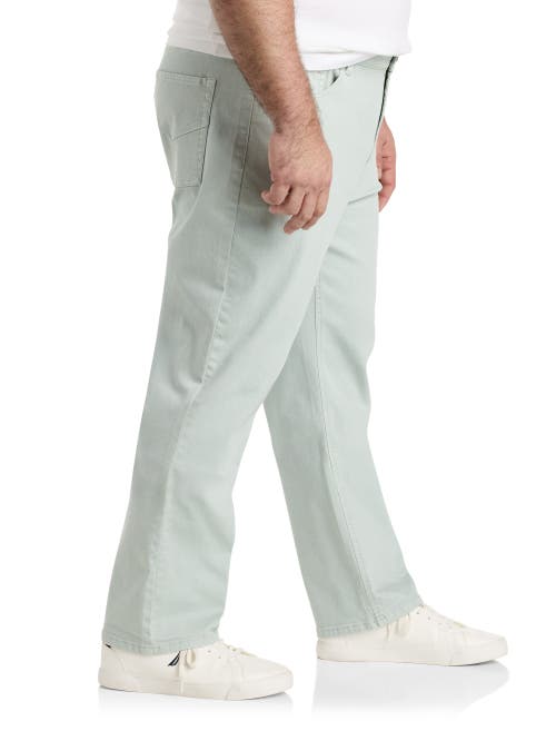 Shop True Nation By Dxl Garment Dyed Stretch Twill Pants In Pastel Blue