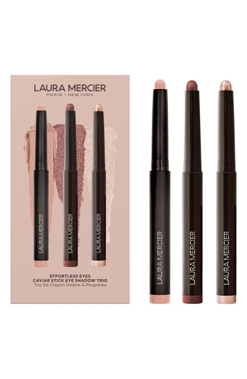 Shop Laura Mercier Effortless Eyes Caviar Stick Eyeshadow Trio (nordstrom Exclusive) $99 Value In Bronze/dune/rose Gold