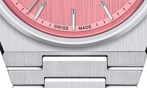 Tissot Pink T137.210.11.331.00 Prx 35 Stainless-steel Quartz Watch In Pink