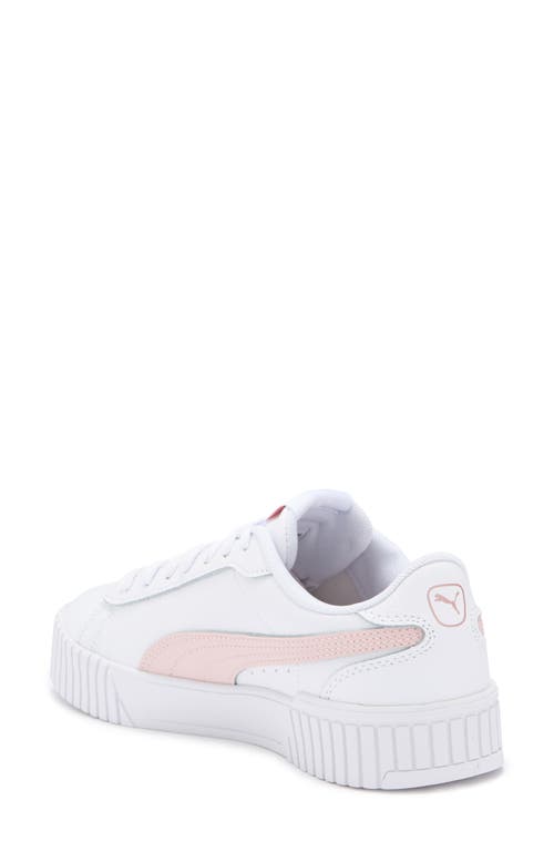 Puma Crew 2.0 Sneaker In White-mauve-rose Gold