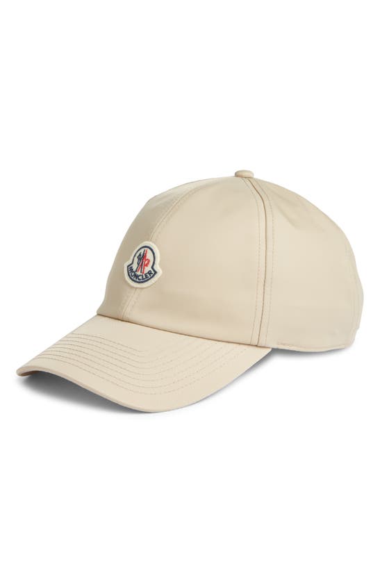 Moncler Logo-patch Baseball Cap In Beige