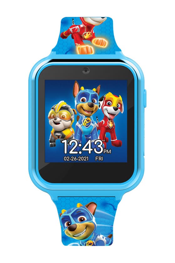 Accutime Kids' Itime Paw Patrol Interactive Smart Watch In Blue