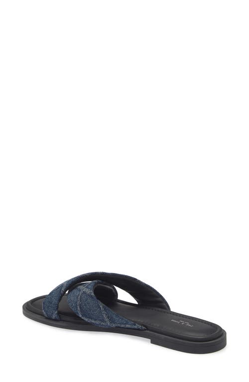 Shop Rag & Bone Geo Cross Strap Slide Sandal In Navy Blue